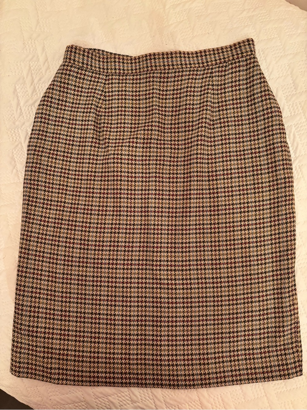 Talbots Houndstooth Mini Skirt Size 12